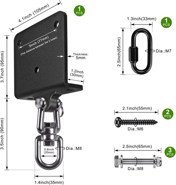 Punching Bag Hanger BeneLabel Steel 360 Swivel-1