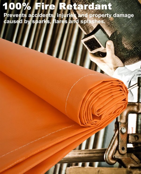 Welding Blanket Beoumd Glass Fiber Orange 4ftx6ft-5
