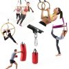 YZZHAJ Punching Bag Hanger Metal Matte Black-4
