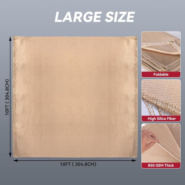 ARCCAPTAIN Welding Blanket 10x10ft Fiberglass-5