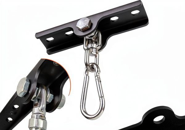 YZZHAJ Punching Bag Hanger Metal Matte Black-2