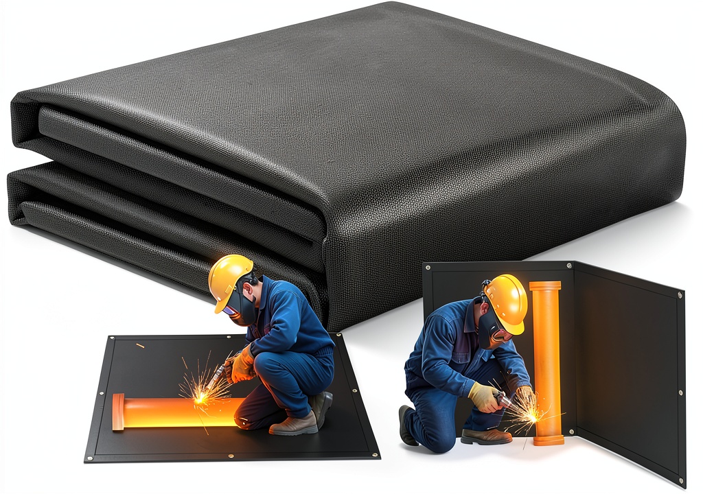 TOHONFOO's fireproof welding blanket in use
