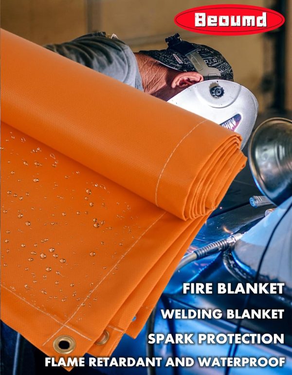 Welding Blanket Beoumd Glass Fiber Orange 4ftx6ft-7