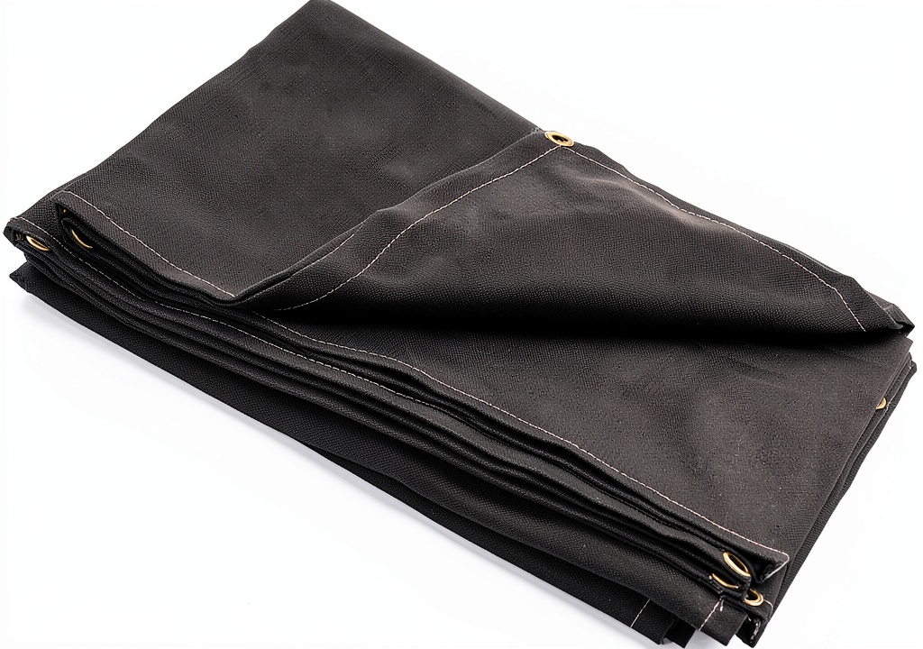 VEVOR 10x10 fire blanket in use