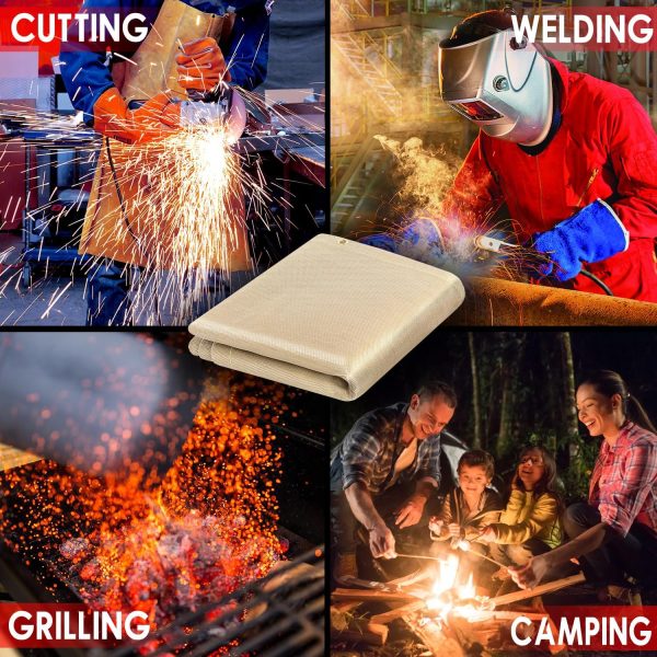 Welding Blanket vuwo Fiberglass 30x30 Heavy Duty-5