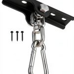 YZZHAJ Punching Bag Hanger Metal Matte Black-0