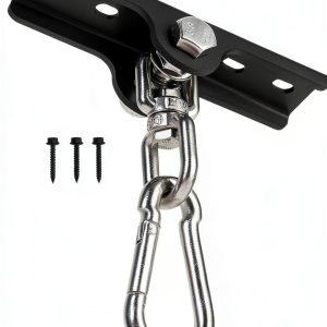 YZZHAJ Punching Bag Hanger Metal Matte Black-0