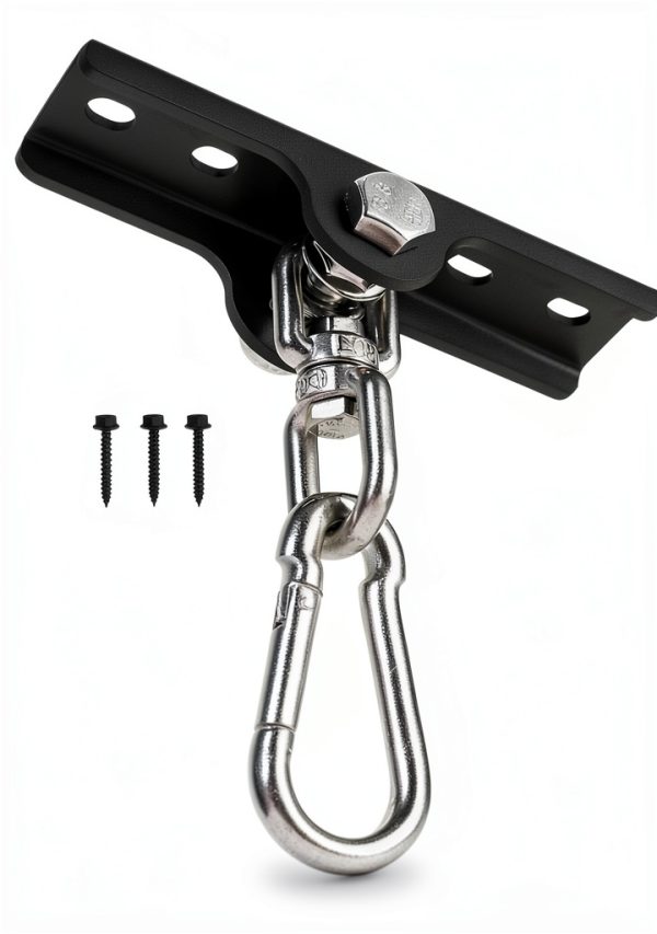 YZZHAJ Punching Bag Hanger Metal Matte Black-0