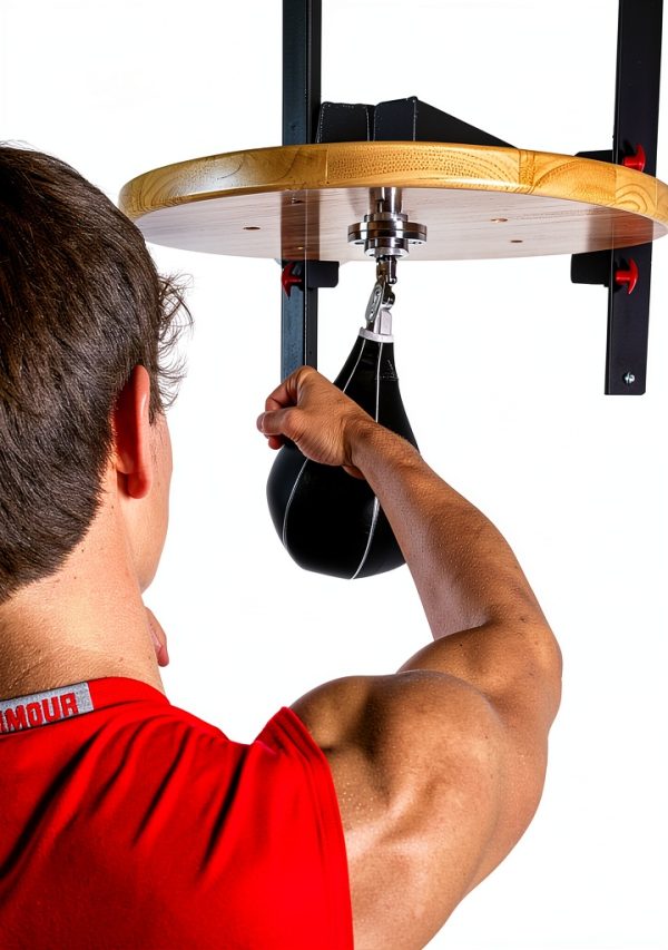 XMark Boxing Speed Bag Platform Steel Wood-2