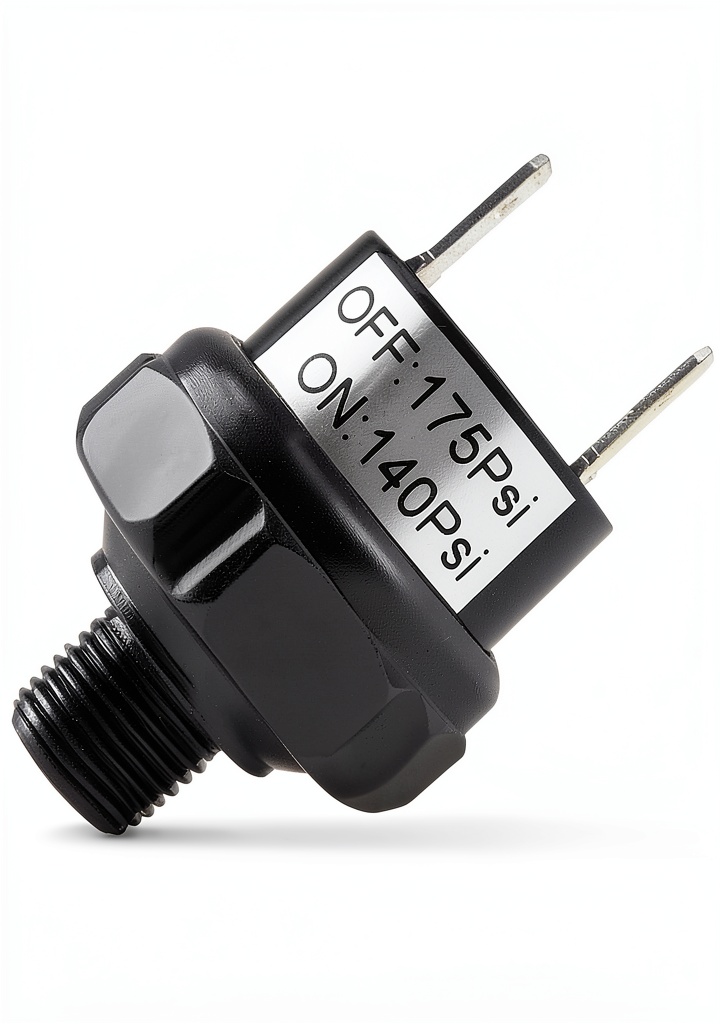 Taillyg air pressure switch installed on a marine horn system