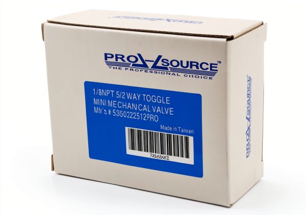 PRO SOURCE Miniature Manual Toggle Valve 1/8 NPT 5‑Way 2‑Position-3