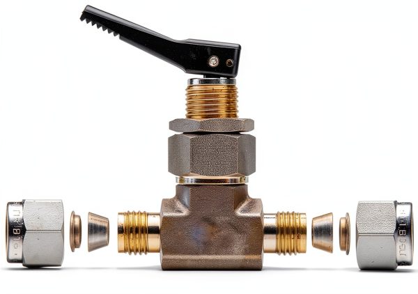 Ham-Let H1200 Stainless Steel 316 Toggle Valve 1/4" Let-Lok Inline-2
