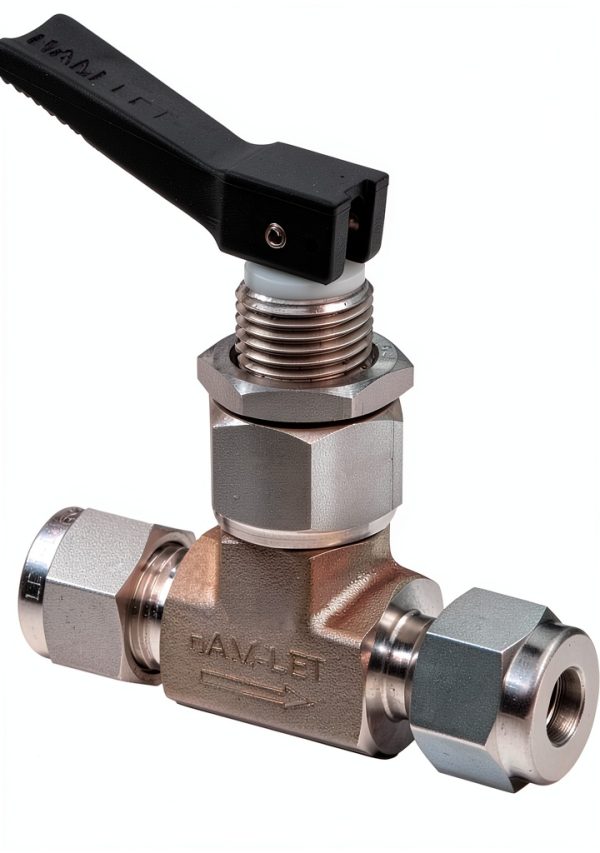 Ham-Let H1200 Stainless Steel 316 Toggle Valve 1/4" Let-Lok Inline-0
