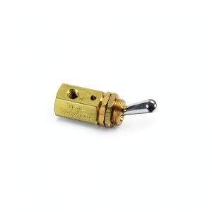 Clippard TV-3S 3-Way Toggle Valve N-C Enp Steel 10-32F 4.5-8 SCFM-0