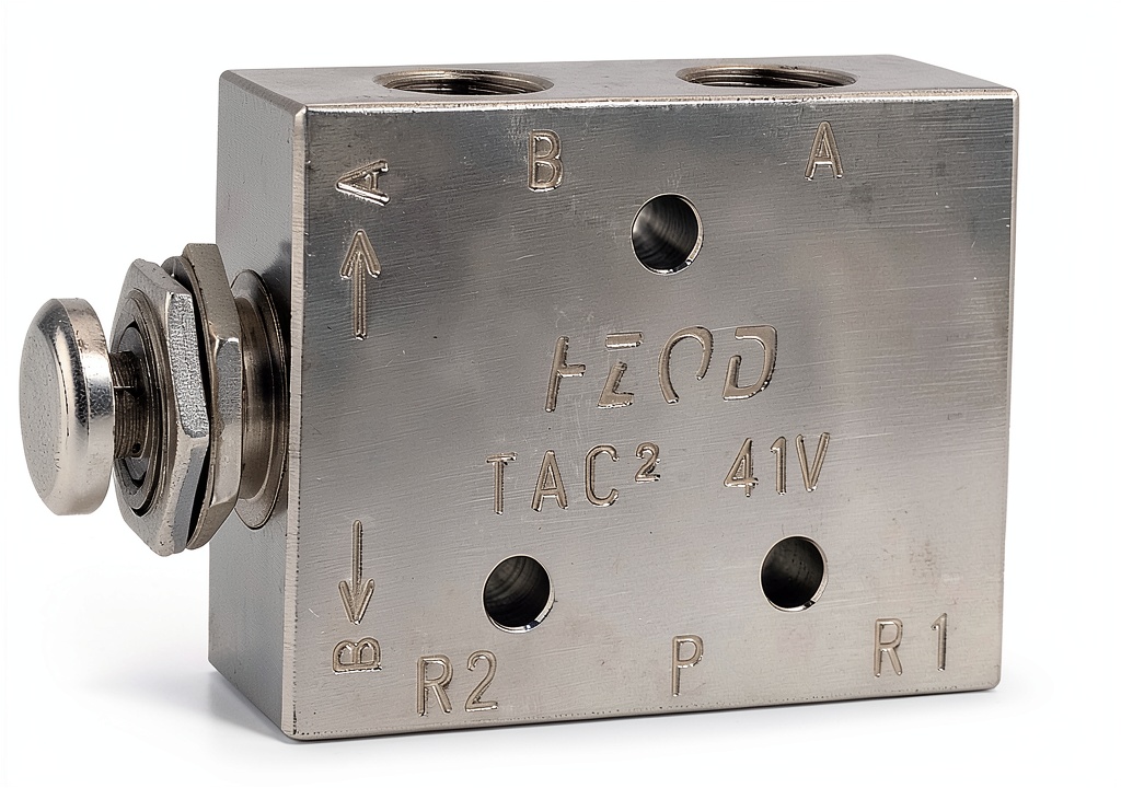 Installing TAC2 41P Air Pneumatic 2‑Position 3‑Way Toggle Valve – CNC Build on a wooden bench