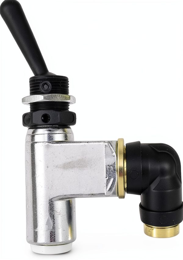 Big Rig Air Toggle Switch Valve ninawesome BA14500 Black Silver-0