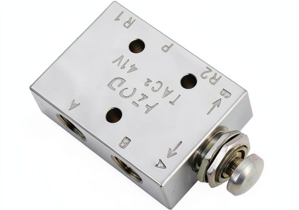 Air Pneumatic Control Valve 2-Way Toggle by Zerone Metal Ultra-Mini-8