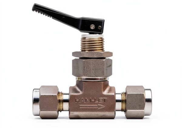 Ham-Let H1200 Stainless Steel 316 Toggle Valve 1/4" Let-Lok Inline-1