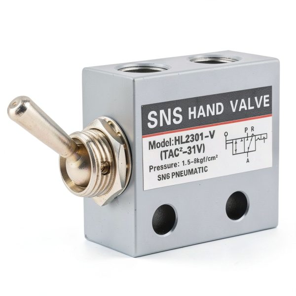 HL2301 3 Position 2 Port Toggle Switch Pneumatic Mechanical Valve-8