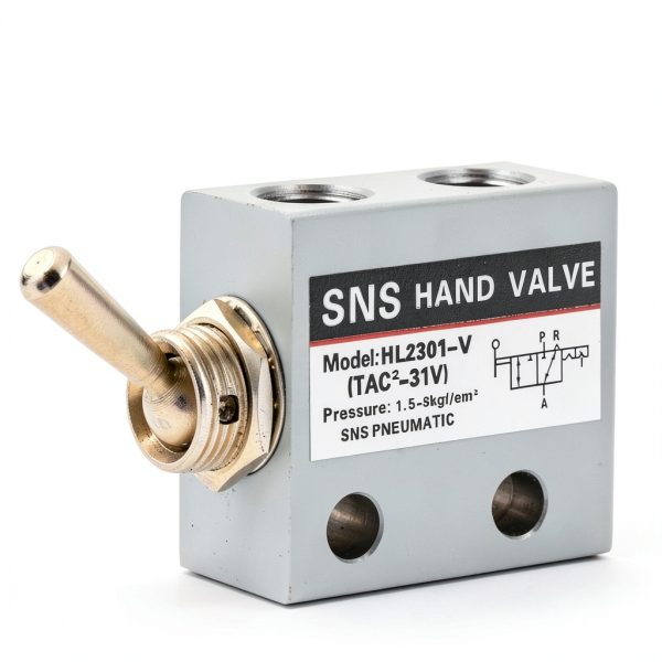 HL2301 3 Position 2 Port Toggle Switch Pneumatic Mechanical Valve-4