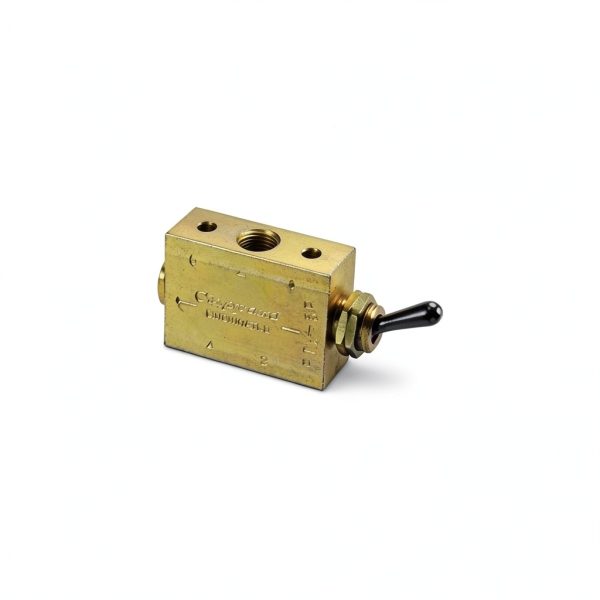 Clippard FTV-3P 3-Way Toggle Valve – Enp Steel, 1/8" NPT, 10.5 SCFM-0
