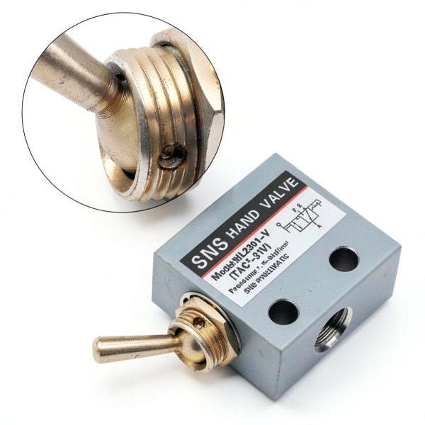 HL2301 3 Position 2 Port Toggle Switch Pneumatic Mechanical Valve-3