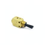 Clippard TV-4M 3-Position 4-Way Toggle Valve, 1/8" NPT, Enp Steel-0