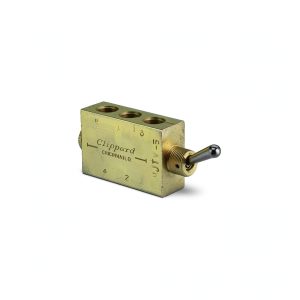 Clippard MJTV-5 4-Way Toggle Valve Enp Steel 1/8 NPT 10.5 SCFM-0